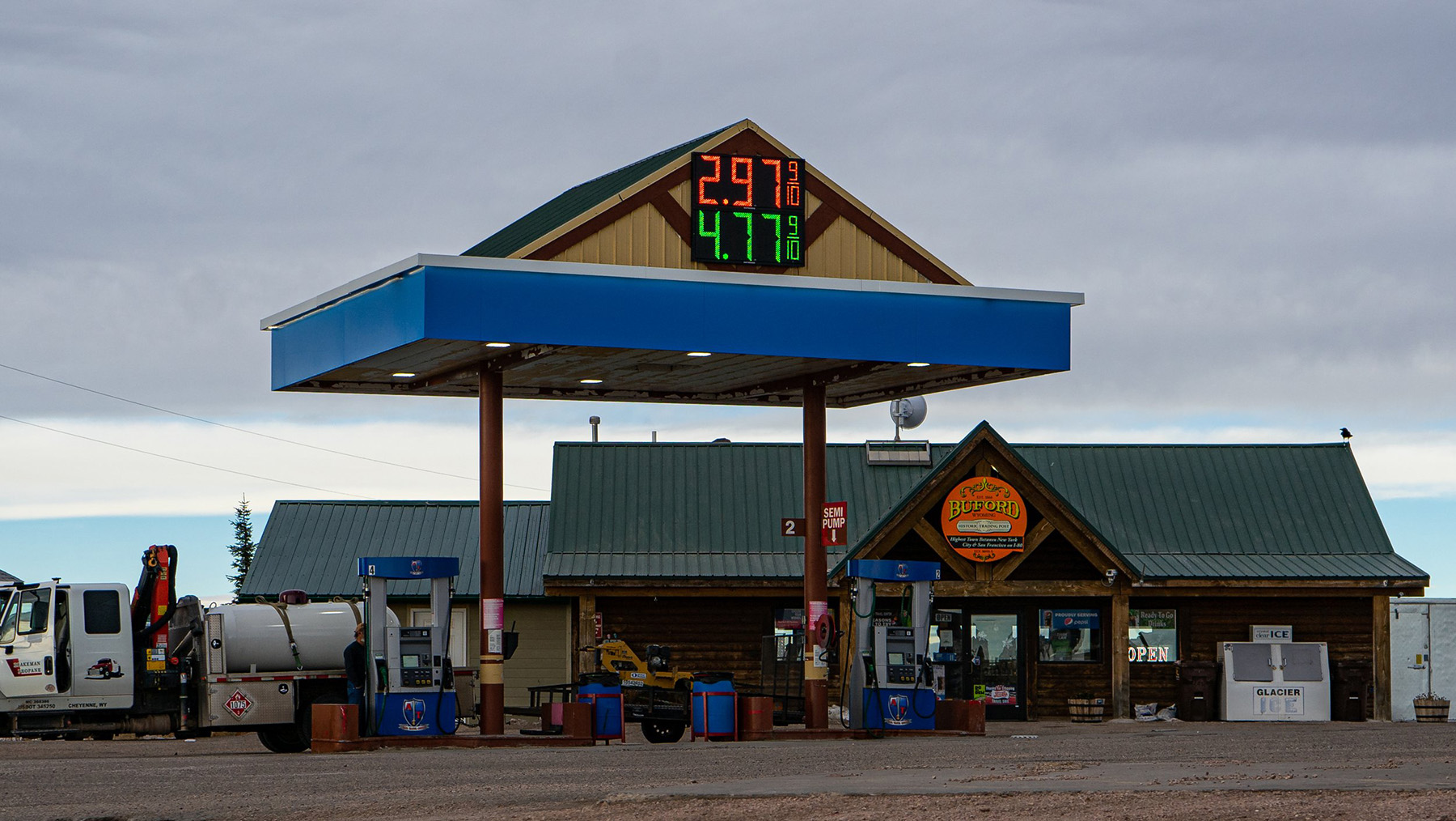 Buford, Wyo., population of one, sits along interstate 80 between